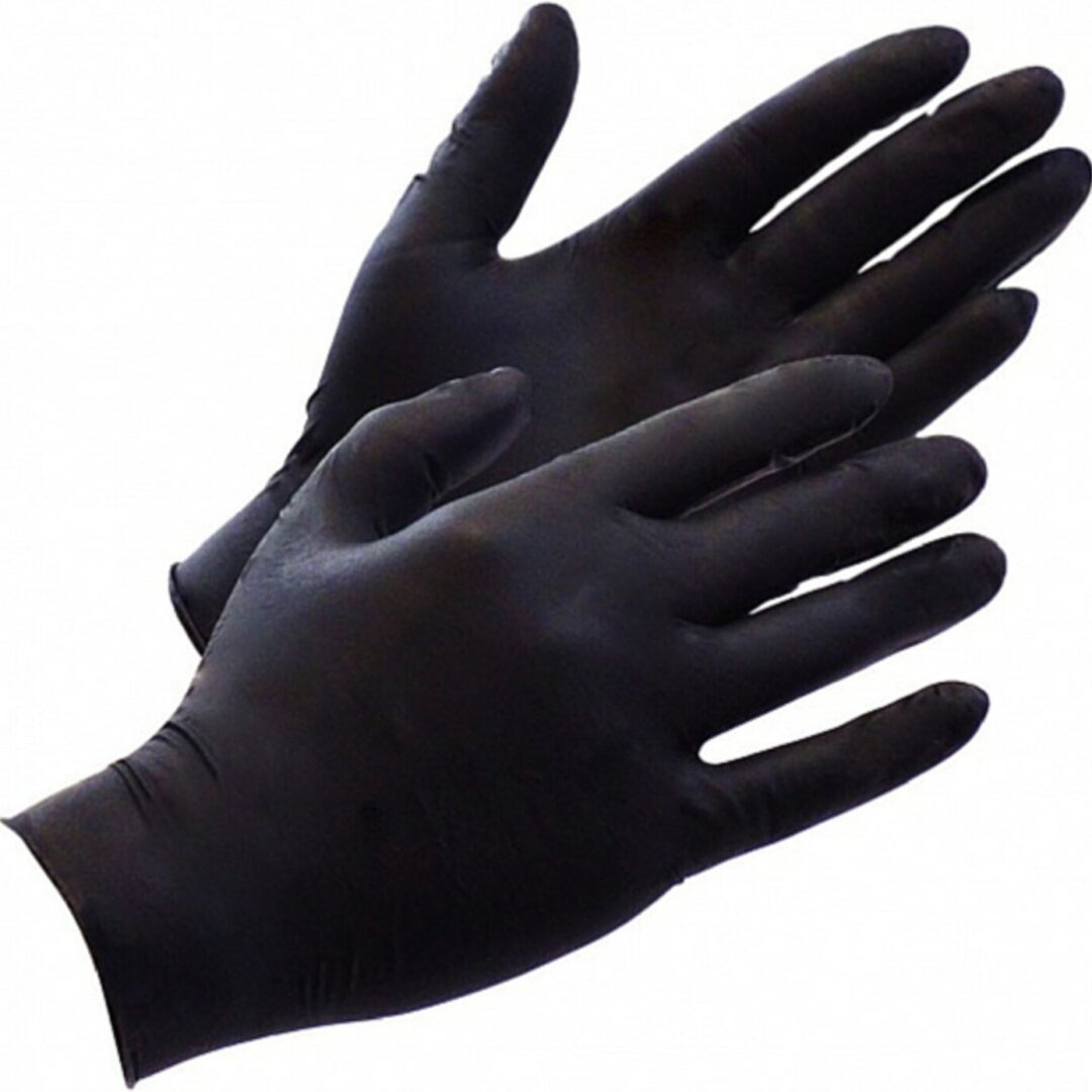 Nitril Handschuhe Puderfrei Black Hygostar Gr. M – Bild 2